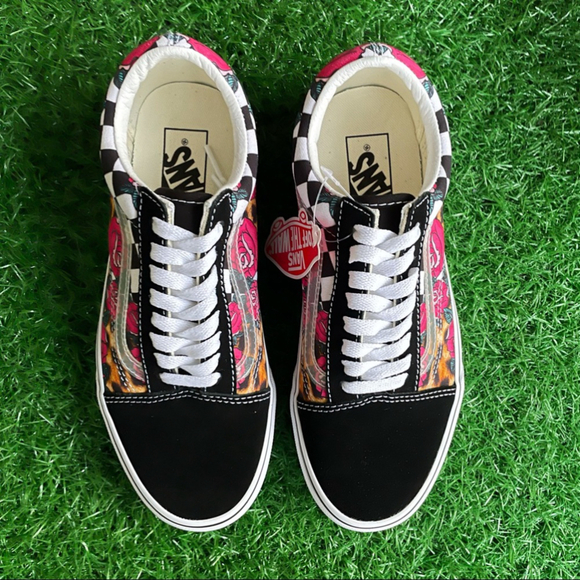 Vans Old Skool Rose Animal Checkerboard - Picture 2 of 7